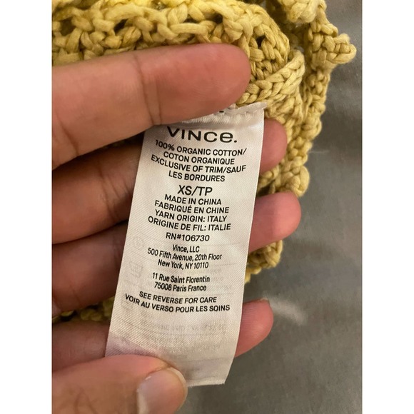 Vince - Women's Crochet Cardigan/ Beige / XS / NWT - Picture 8 of 9